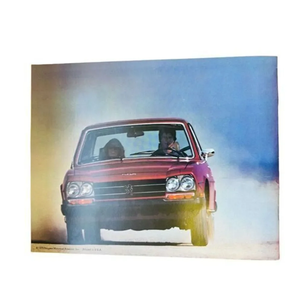 1979 PEUGEOT 604 / 504 Color‎ Brochure U.S.A. EDITION w/ Diesel XLNT